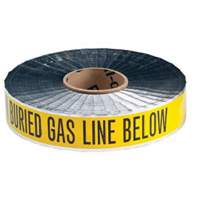 "Gas Line" Identoline&reg; Underground Warning Tape, 2" W x 1000' L, Black on Yellow R.M.G. Prévention