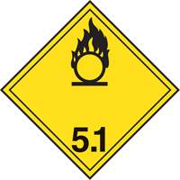 TDG Shipping Labels, Class 5.1, Oxidizing Substances, Paper R.M.G. Prévention