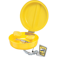 Douche oculaire/faciale avec couvercle, Installation Montage mural, Bol Plastique R.M.G. Prévention