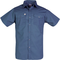 Work Shirts, Men's, Small, Navy Blue R.M.G. Prévention