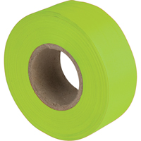 Rubans pour signalisation, 1,1875" la x 150' lo, Lime fluorescent R.M.G. Prévention
