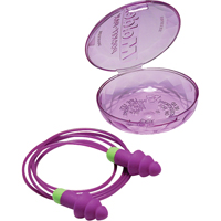 Rockets&reg; Reusable Earplugs, Corded, Bulk - Plastic Case, 27 dB NRR, One-Size R.M.G. Prévention