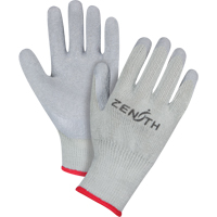 Gants enduits &agrave; doublure confortable en caoutchouc naturel, 8/Moyen, R&ecirc;vetement Latex de caoutchouc, Calibre 10, Enveloppe en Polyester/Coton R.M.G. Prévention