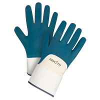 Gants &agrave; poignet de s&eacute;curit&eacute; de poids lourd, 10/T-Grand, R&ecirc;vetement Nitrile, Enveloppe en Coton R.M.G. Prévention