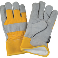 Gants d'ajusteur doubl&eacute;s pour l'hiver &agrave; chaleur sup&eacute;rieure, Moyen, Paume en Cuir de vache refendu, Doublure en Thinsulate R.M.G. Prévention