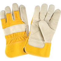 Premium Quality Fitters Gloves, Large, Grain Cowhide Palm, Cotton Inner Lining R.M.G. Prévention