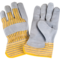 Premium Rugged Fitters Gloves, Large, Split Cowhide Palm, Cotton Inner Lining R.M.G. Prévention