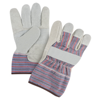 Gants d'ajusteur &agrave; paume renforc&eacute;e de premi&egrave;re qualit&eacute;, Grand, Paume en Cuir de vache refendu, Doublure en Coton R.M.G. Prévention