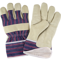 Gant pour le travail confortables doubl&eacute;s pour l'hiver, Grand, Paume en Cuir fleur de porc, Doublure en Molleton de coton R.M.G. Prévention