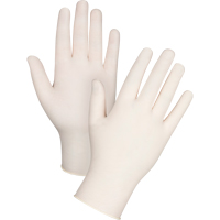 Gants d'examen de premi&egrave;re qualit&eacute; pour peau sensible, T-petit, Latex, 4 mils, Sans poudre, Naturel R.M.G. Prévention
