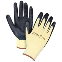 Gants r&eacute;sistants &agrave; la coupe avec prise sup&eacute;rieure, Taille Grand/9, Calibre 13, Rev&ecirc;tement Mousse de nitrile, Enveloppe en Aramide, ANSI/ISEA 105 niveau 3/EN 388 niveau 5 R.M.G. Prévention