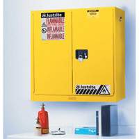 Wall Mount Sure-Grip&reg; Ex Safety Cabinets, 20 gal., 2 Door, 43" W x 44" H x 12" D R.M.G. Prévention