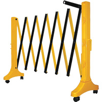Barri&egrave;re Xpandit, 36" h x 11,5' lo, Noir/Jaune R.M.G. Prévention