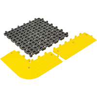 ErgoDeck&reg; General Purpose No. 564 Matting, PVC, 1-1/2' W x 1-1/2' L, 7/8" Thick, Charcoal R.M.G. Prévention
