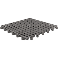 ErgoDeck&reg; General Purpose No. 564 Matting, PVC, 1-1/2' W x 1-1/2' L, 7/8" Thick, Charcoal R.M.G. Prévention