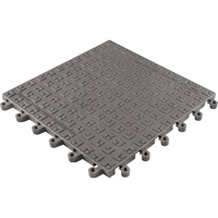 ErgoDeck&reg; Soft No. 566 Matting, PVC, 1-1/2' W x 1-1/2' L, 7/8" Thick, Charcoal R.M.G. Prévention