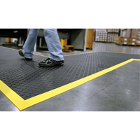 Rejuvenator Connect No. 502 Matting, Polyurethane, 3' W x 3' L, 5/8" Thick, Black R.M.G. Prévention