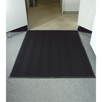 Waterhog&reg; Eco Elite Matting, Wiper/Scraper, 6' x 6' x 3/8", Black Smoke R.M.G. Prévention