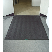 Waterhog&reg; Eco Elite Matting, Wiper/Scraper, 3' x 5' x 3/8", Grey Ash R.M.G. Prévention