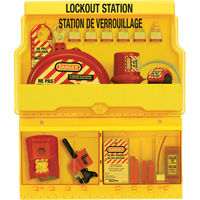 Deluxe Lockout Stations, Aluminum Padlocks, 32 Padlock Capacity, Padlocks Included R.M.G. Prévention
