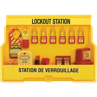 Electrical Focus Lockout Stations, Thermoplastic Padlocks, 16 Padlock Capacity, Padlocks Included R.M.G. Prévention