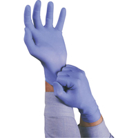 Gants TouchNTuff 92-675, Petit, Nitrile, 5 mils, Sans poudre, Bleu R.M.G. Prévention