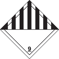 TDG Shipping Labels, Class 9, Miscellaneous Dangerous Goods, Paper R.M.G. Prévention