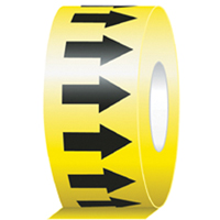 Directional Flow Arrow Tapes, 104', Black on Yellow R.M.G. Prévention