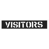 Pochoirs pour parc de stationnement, Anglais, 12" R.M.G. Prévention