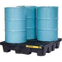 EcoPolyBlend Spill Control Pallets - Without Drain, 73 US gal. Spill Capacity, 49" x 49" x 10.3" R.M.G. Prévention