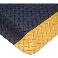 Tapis Smart No 497, Losange, 3' x 75' x 1", Noir/Jaune, PVC R.M.G. Prévention