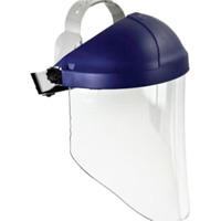 Harnais de t&ecirc;te avec visi&egrave;re, Polycarbonate, Suspension Rochet R.M.G. Prévention