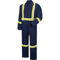 Enhanced Visibility Coveralls, Men's, Navy Blue, Size 38 R.M.G. Prévention