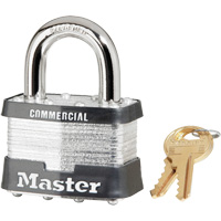 Cadenas lamin&eacute;, Argent, Cl&eacute;s identiques, Acier lamin&eacute;, Largeur de 2" R.M.G. Prévention
