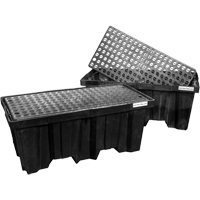 Nestable Spill Pallets, 66 US gal. Spill Capacity, 51" x 26" x 21" R.M.G. Prévention