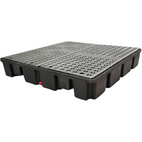 Nestable Spill Pallet Without Drain, 66 US gal. Spill Capacity, 49" x 49" x 10.5" R.M.G. Prévention