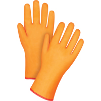 Gants doubl&eacute;s pour l'hiver r&eacute;sistants aux produits chimiques, Taille Grand/9, 12" lo, PVC, Doublure en Molleton de mousse, Gant de calibre hiver R.M.G. Prévention