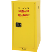 Armoire pour produits inflammables, 16 gal., 1 Porte(s), 23" La x 44" h x 18" p R.M.G. Prévention