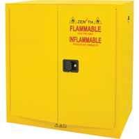 Flammable Storage Cabinet, 30 gal., 2 Door, 43" W x 44" H x 18" D R.M.G. Prévention