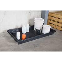 Plateaux Ultra-Utility Trays, 12" lo x 48" la x 4,75" h, Cap. de d&eacute;versement 12 gal. R.M.G. Prévention