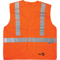 Vestes de s&eacute;curit&eacute; ignifug&eacute;es, Orange haute visibilit&eacute;, Moyen/Petit, Polyester R.M.G. Prévention
