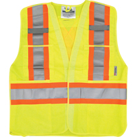 Veste de s&eacute;curit&eacute; pour la circulation, Jaune lime haute visibilit&eacute;, Moyen/Petit, Polyester R.M.G. Prévention