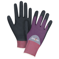 Gants enduits de premi&egrave;re qualit&eacute; ZX-2, 8/Moyen, R&ecirc;vetement Nitrile/Mousse de nitrile, Calibre 18, Enveloppe en Nylon R.M.G. Prévention