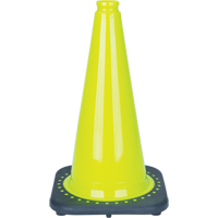 C&ocirc;ne de signalisation de premi&egrave;re qualit&eacute;, 18", Vert lime R.M.G. Prévention