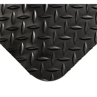 Tapis Smart No 497, Losange, 4' x 10' x 1", Noir, PVC/Ur&eacute;thane R.M.G. Prévention