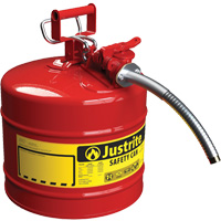 AccuFlow Safety Cans, Type II, Steel, 5 US gal., Red, FM Approved/UL/ULC Listed R.M.G. Prévention