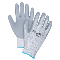 Gants &eacute;lastiques sans coutures r&eacute;sistants &agrave; la coupe, Taille T-Grand/10, Calibre 13, Rev&ecirc;tement Nitrile, Enveloppe en PEHP, ANSI/ISEA 105 niveau 2/EN 388 niveau 3 R.M.G. Prévention