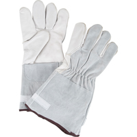Standard-Duty Snug Wrist Work Gloves, Small, Goat Grain Palm R.M.G. Prévention