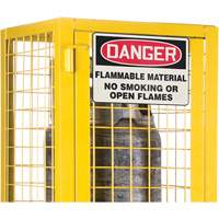 Armoire de s&eacute;curit&eacute; pour cylindres de gaz conforme aux normes de la CSA, nbre de bouteilles: 2, 17" , 17" , 69" , Jaune R.M.G. Prévention