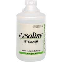 Bouteilles de solution saline pour douche oculaire, Bouteille Plein, 8 oz R.M.G. Prévention